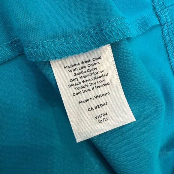 TALBOTS WOMENS ICE BLUE DRESS NEW SIZE LARGE - Picture 2 of 8